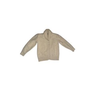 Gee Gee Vintage White Angora Cardigan - Women’s Size Medium